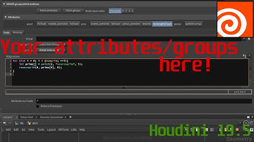 attribute/group fetch buttons for Houdini tool.
