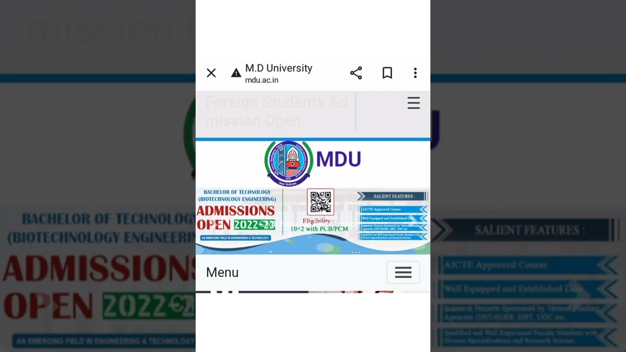 mdu new result out -2022