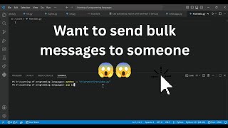 Ever thought of sending bulk messages to someone #codemasters 