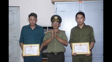 CA Trà Vinh Khen thưởng cho 2 cá nhân bắt đối tượng trộm bị truy nã