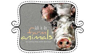 talk to the farm animals - online pastel art class screenshot 5