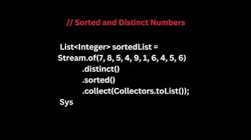 Write a program to find distinct numbers in an Array using Java Streams and Lambda Expressions