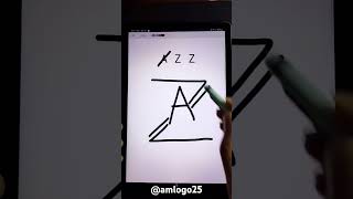 logo for #azz    #azzahir #logoname #viral #trending #reels #reelsinstagram #logo #logodesign #edit