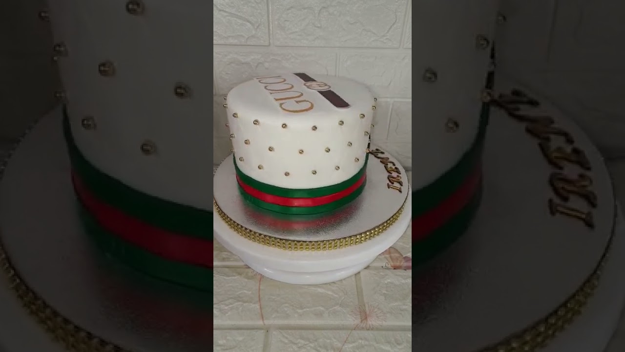 Make a $120 Gucci Fondant Cake at Home  Quick Fondant Cake Tutorial 