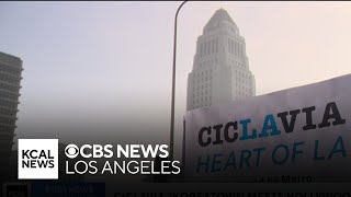 Hundreds hit streets for CicLAvia's "Koreatown Meets Hollywood" event