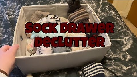 Sock Drawer Declutter