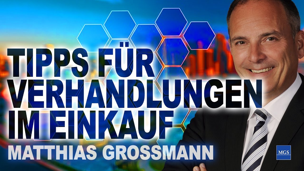 Im Einkauf Liegt Der Halbe Gewinn Bedeutung Tipps für Verhandlungen im Einkauf - Matthias Grossmann - Im Einkauf