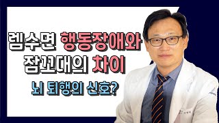 14화.  렘수면행동장애와 잠꼬대의 차이 ;  뇌 퇴행의 신호?