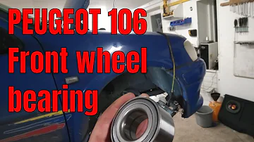 Comment changer un roulement de roue avant 106 ?