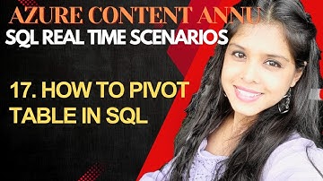 17. How to pivot table in SQL