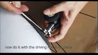 How to install the landing gear to mini Crosswind