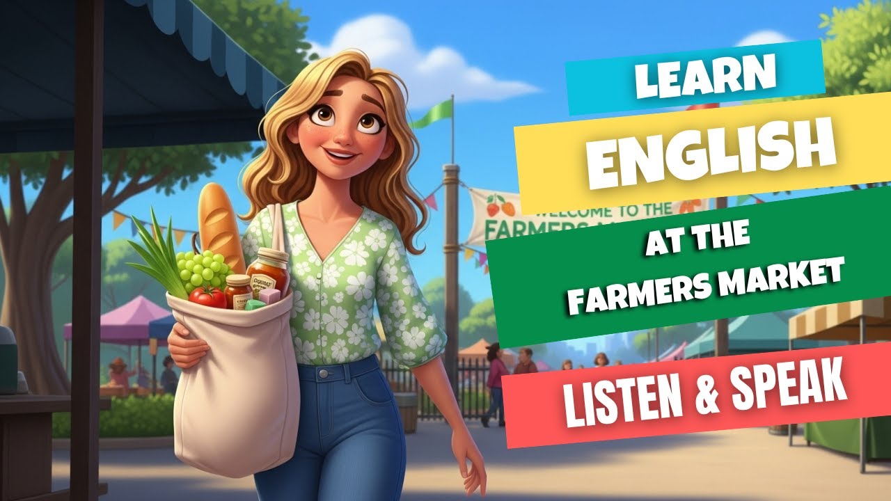 Learn English Through Story | Improve Listening and Speaking | A Day at the Farmers Market