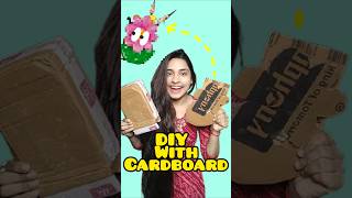CARD BOARD DIY😍 #youtubeshorts #diy #goldiart #diypenholder #art #viraldiy#easydiy