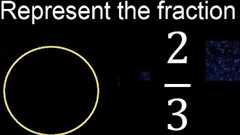 Represent 2/3 graphically . Graphic representation of fractions, graph