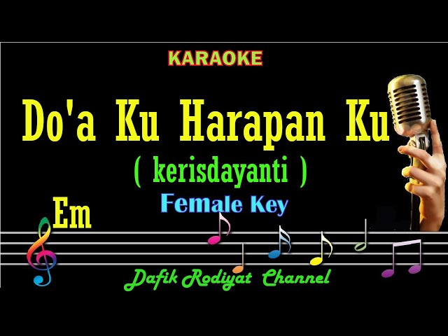 Doaku Harapanku (Karaoke) Krisdayanti Nada Wanita/ Cewek/ Female key Em  Lagu Religi class=