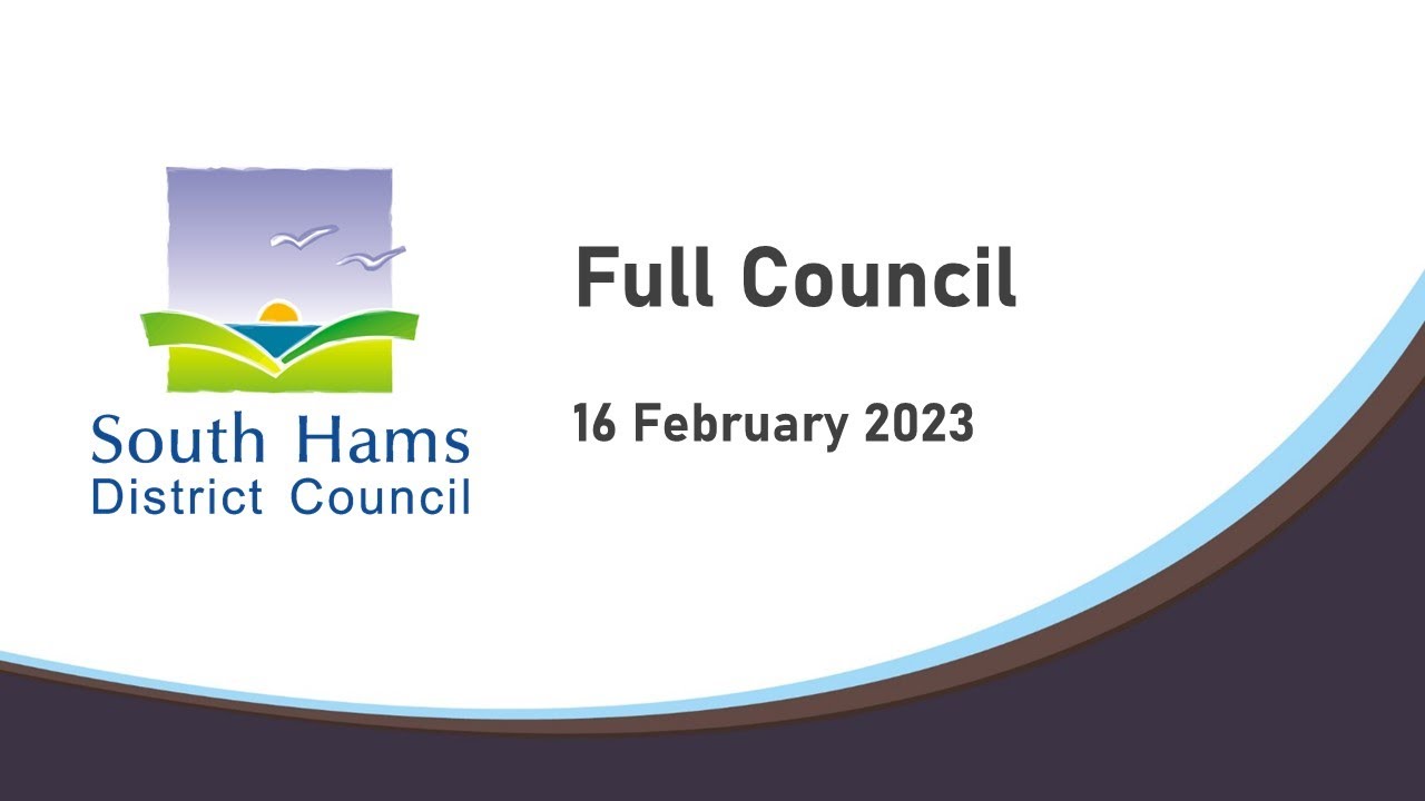 South Hams Full Council 16th February 2023 YouTube