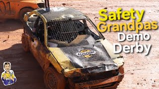 Demo Derby Safety Grandpa spinning around at Mt Barker Speedway WA April 2026