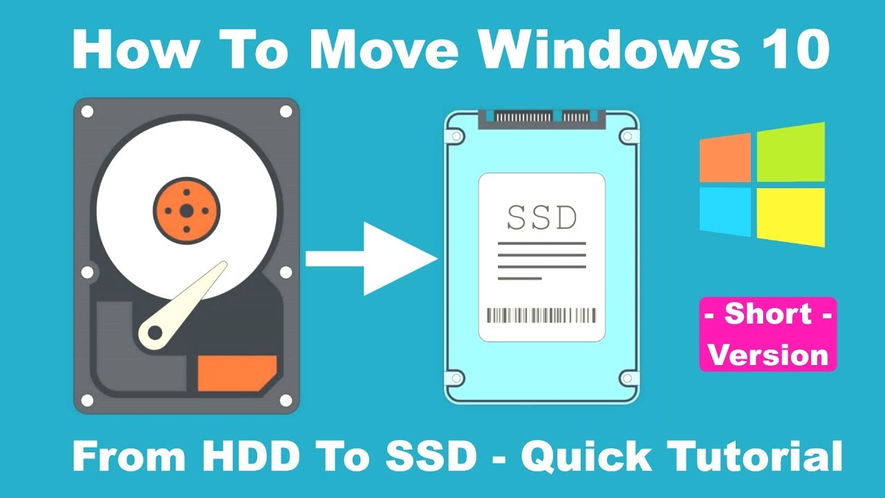 Tid appetit chef How to Move Windows 10 from HDD to SSD - Quick Tutorial 2023 - YouTube