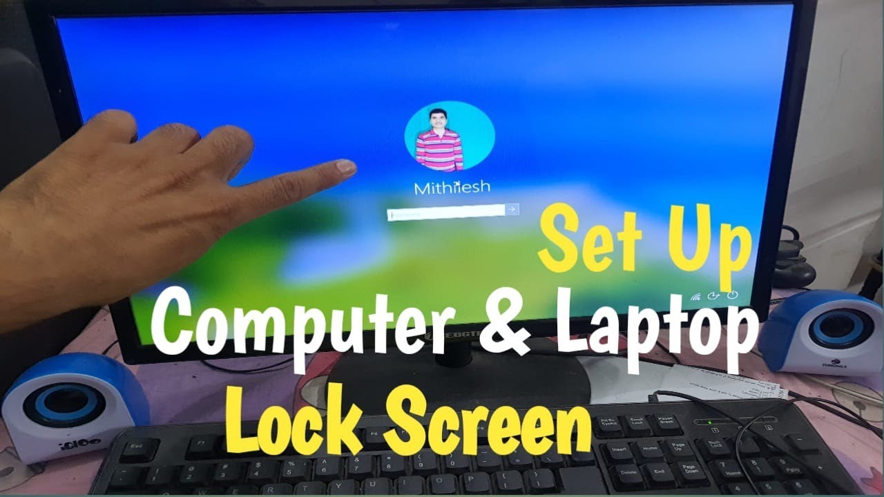 Basic Computer Lock Screen लैपटॉप में लॉकस्क्रीन कैसे सेट करें ||कंप्यूटर में लॉकस्क्रीन कैसे सेट ...