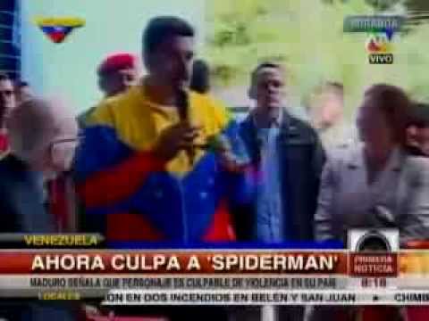 La culpa es de Spiderman segun Nicolas Maduro