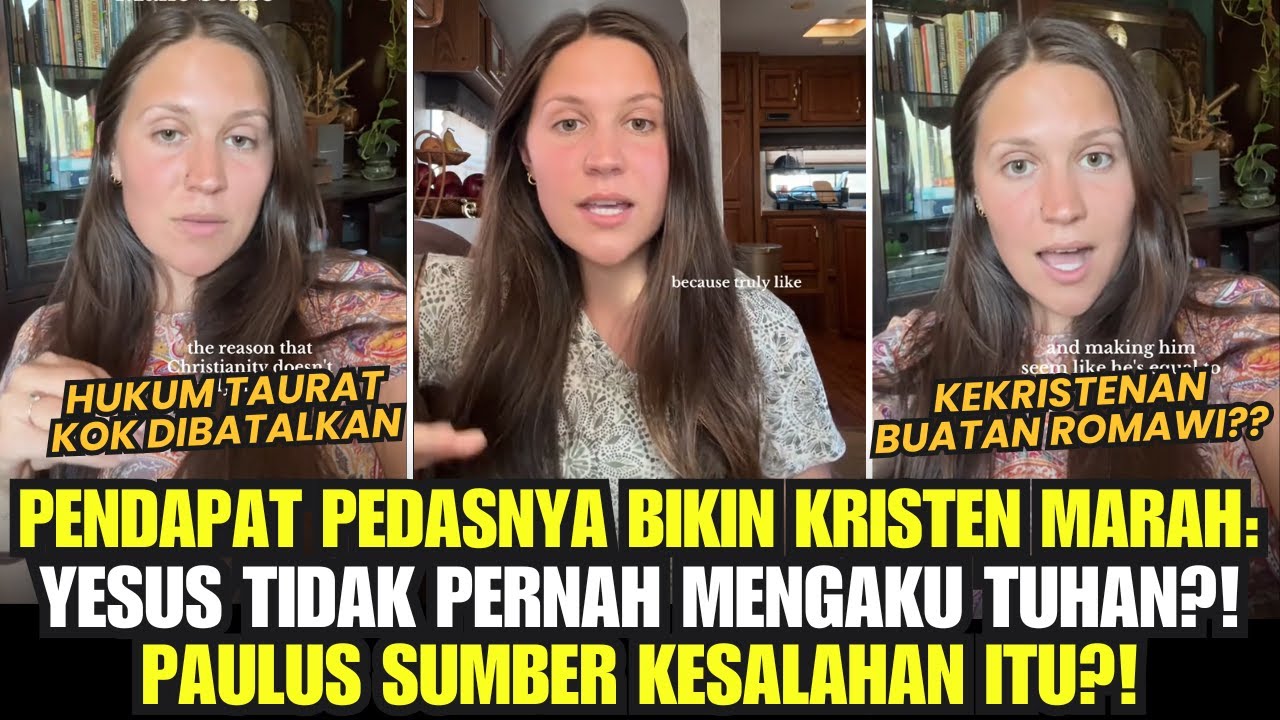 Bukan Muslim! Wanita Ini Bikin Kristen Marah Karena Bongkar Pembentukan Kristen oleh Paulus & Romawi
