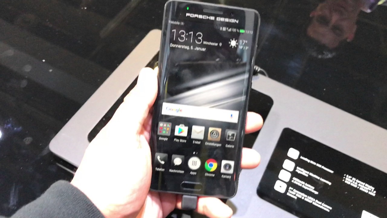 Huawei Mate 9 Porsche Design Hands On CES 2017