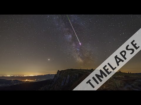 TIMELAPSE ÉNORME PERSEIDES