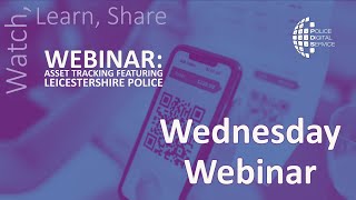 Webinar: Asset Tracking with Leicestershire Police