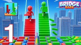 Bridge Race - Walkthrough Ipad Gameplay Part 1 - ( Android / iOS)  screenshot 5