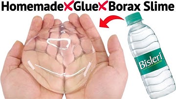 How to make Water and Sugar Slime at home Without Glue Borax and Activator/Making Water Slime/ASMR