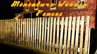 Miniature Wooden Fence 1/32 Scale