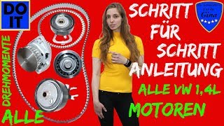 TIMING BELT / WATER PUMP / RIBBED BELT REPLACEMENT / SWITCHING I VW 1.4 80 HP 59 KW ENGINE I DIY