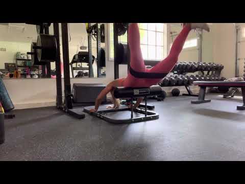 Knee banded bent knee to spread eagle reverse hyper with abduction