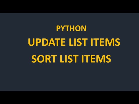 Update & Sort The List| sort() vs sorted(), reverse() (Beginner Guide)
