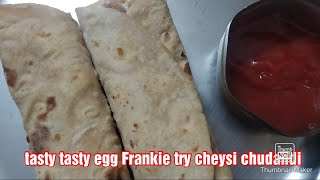 Egg Frankie || easy recipe || in telugu ||