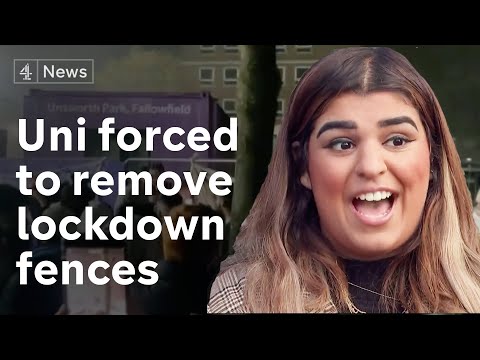 Manchester university forced to apologise and remove campus fences after student protests