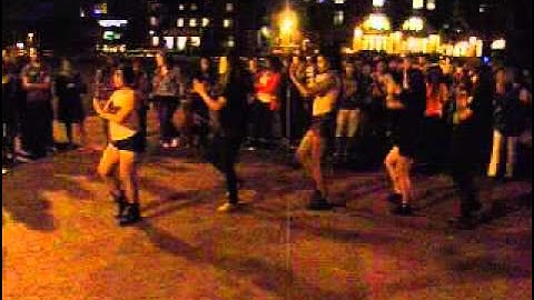 DU MGC Stroll and Tell-Pi Lambda Chi Latina Sorority, Inc. strolling to bachata