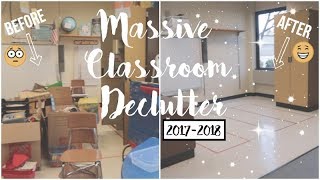 Classroom Declutter Before And After