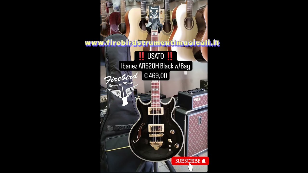 IBANEZ AR520H-BK W/BAG 2ND - YouTube
