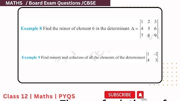 Example 8,9 Chapter4 Class 12 Math | Example 8,9 Class12 Ch 4 NCERT Maths | Chapter4 Example 8,9