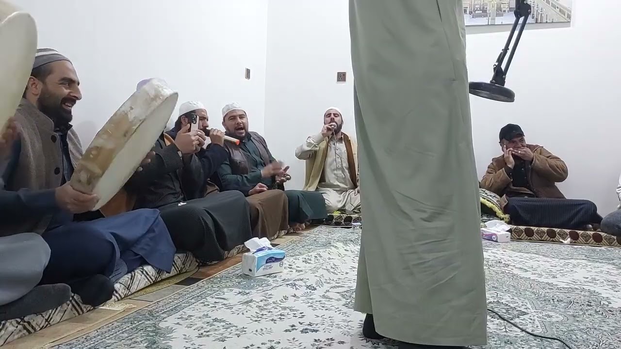 جلسة ذكر مباركة بحضور احباب الشيخ حاتم الرفاعي حفظه الله في الفلوجة 