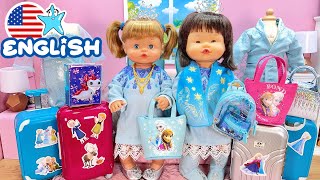 ANI and ONA TRIP to FROZEN2 with all the accessories of ANNA and ELSA dolls❄️Videos for kids