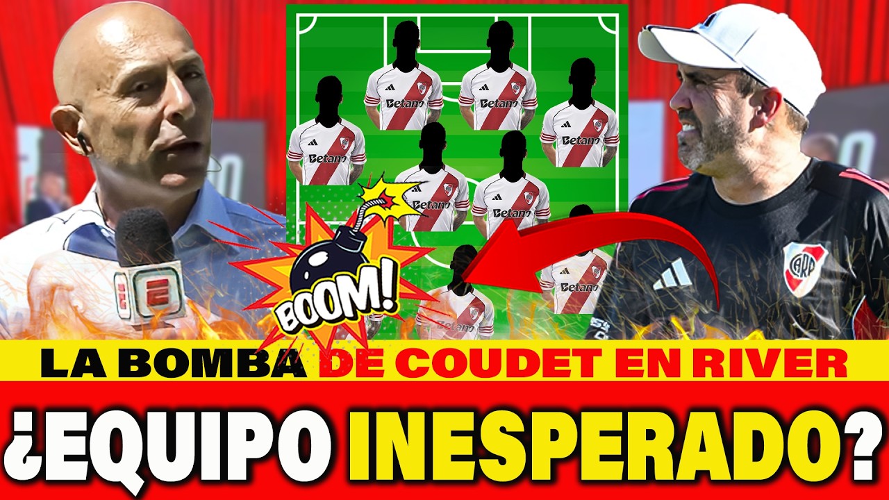 💣BOMBA EN RIVER... el sorpresivo equipo que Coudet prepara para enfrentar a HURACAN