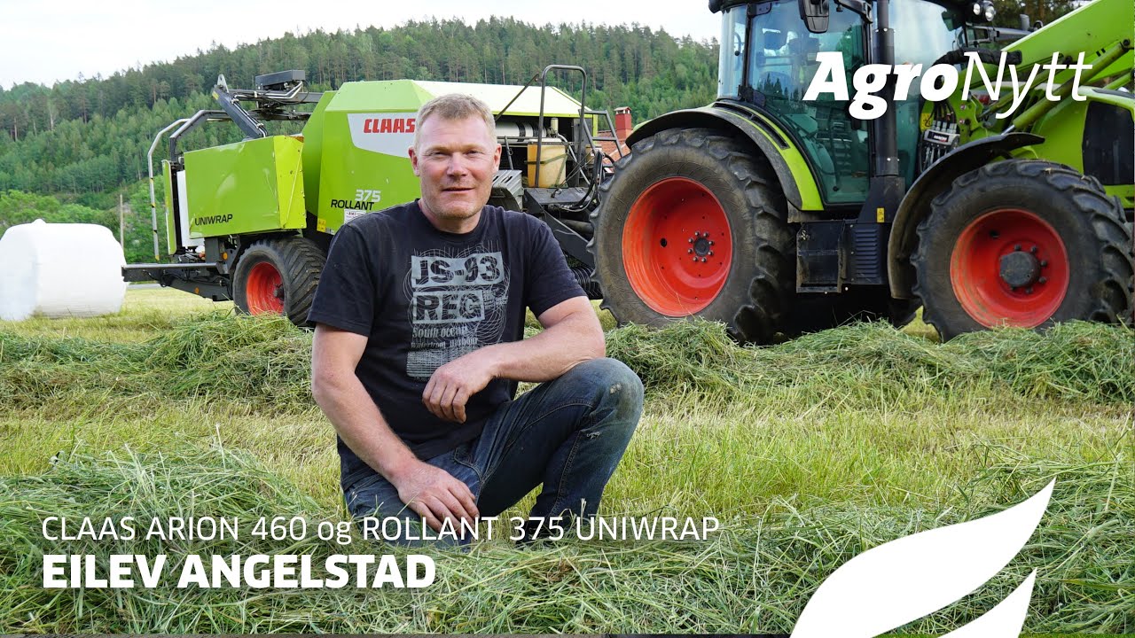 CLAAS ARION 460 og CLAAS ROLLANT 375 UNIWRAP | Eilev Angelstad