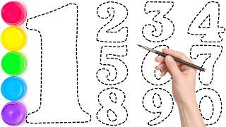1234567890, 123 Numbers Drawing & Coloring Book for Preschoolers, KS ART