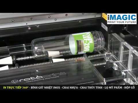 Video máy in ly bình giữ nhiệt inox, chai lọ nhựa thủy tinh... - youtube