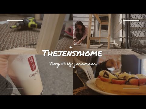 #VLOG 5 | Watch me struggle to make a potting table, choco chip cookie baking, silent vlog