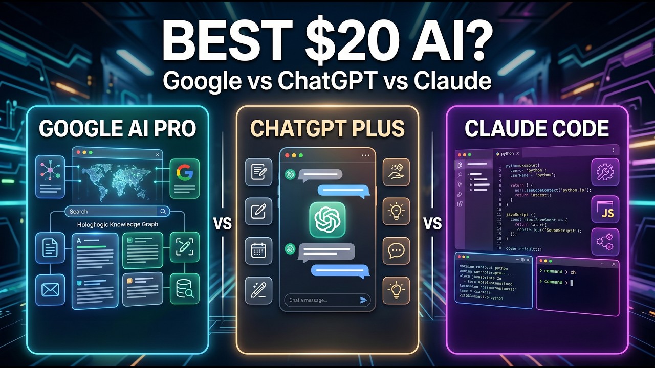 Best $20 AI Subscription in 2026? Google AI Pro vs ChatGPT Plus vs ...