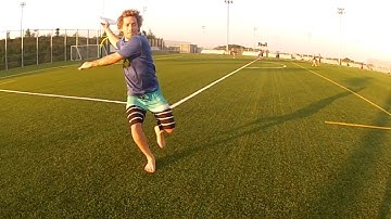 Slow Motion Forehand Pull Ultimate Frisbee