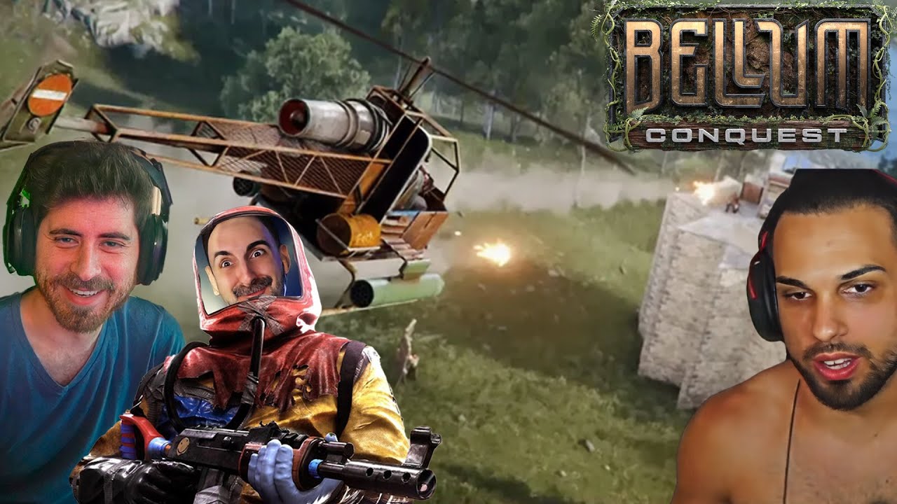 Mejores Momentos BELLUM CONQUEST #1  RICOY y yo contra PEREIRA desde un HELICOPTERO #rust #bellum